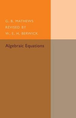 Algebraic Equations Algebraic Equations
