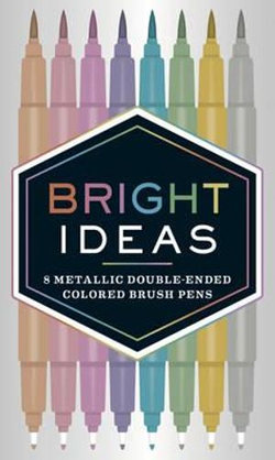 Bright Ideas Metallic Double-Ended Colored Brush Pens Bright Ideas Metallic Double-Ended Colored Brush Pens