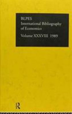IBSS: Economics: 1989 Volume 38 IBSS: Economics: 1989 Volume 38