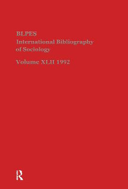 IBSS: Sociology: 1992 Vol 42 IBSS: Sociology: 1992 Vol 42