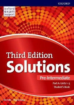 Solutions: Pre-Intermediate: Student's Book a Units 1-3 Solutions: Pre-Intermediate: Student's Book a Units 1-3