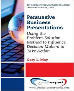 Persuasive Business Presentations Persuasive Business Presentations