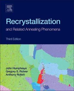 Recrystallization and Related Annealing Phenomena Recrystallization and Related Annealing Phenomena
