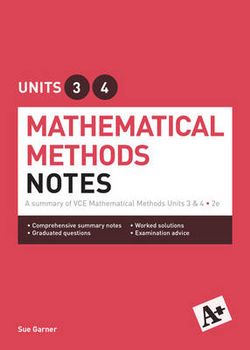 A+ Mathematical Methods Notes VCE Units 3 And 4 A+ Mathematical Methods Notes VCE Units 3 And 4