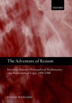The Adventure of Reason The Adventure of Reason