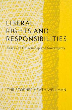 Liberal Rights and Responsibilities Liberal Rights and Responsibilities