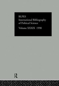 IBSS: Political Science: 1990 Vol 39 IBSS: Political Science: 1990 Vol 39
