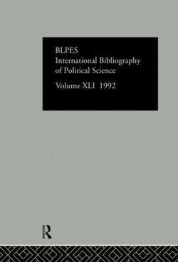 IBSS: Political Science: 1992 Vol 41 IBSS: Political Science: 1992 Vol 41