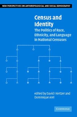 Census and Identity Census and Identity