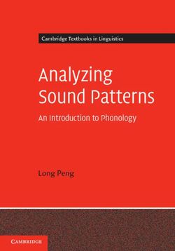 Analyzing Sound Patterns Analyzing Sound Patterns
