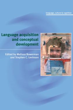 Language Acquisition and Conceptual Development Language Acquisition and Conceptual Development