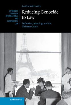 Reducing Genocide to Law Reducing Genocide to Law