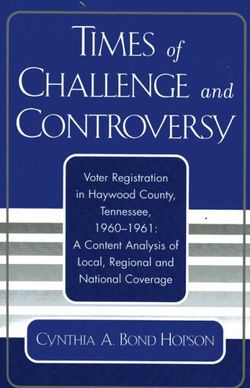 Times of Challenge and Controversy Times of Challenge and Controversy