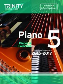 Piano 2015-2017: Grade 5 Piano 2015-2017: Grade 5
