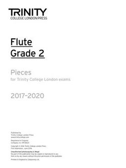 Flute Exam Pieces Grade 2 2017 2020 (Part Only) Flute Exam Pieces Grade 2 2017 2020 (Part Only)