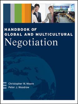 Handbook of Global and Multicultural Negotiation Handbook of Global and Multicultural Negotiation