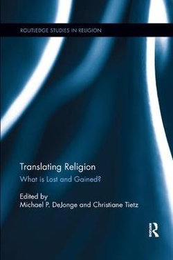 Translating Religion Translating Religion