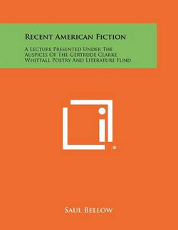 Recent American Fiction Recent American Fiction