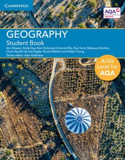 A/AS Level Geography for AQA Student Book A/AS Level Geography for AQA Student Book