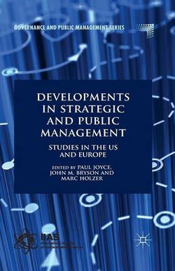 Developments in Strategic and Public Management Developments in Strategic and Public Management