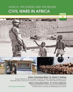 Civil Wars in Africa Civil Wars in Africa