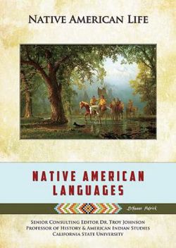 Native American Languages Native American Languages