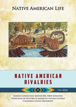 Native American Rivalries Native American Rivalries