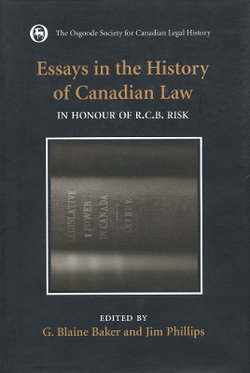 Essays in the History of Canadian Law Essays in the History of Canadian Law