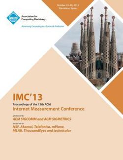 IMC 13 Proceedings of the 13th ACM Internet Measurement Conference IMC 13 Proceedings of the 13th ACM Internet Measurement Conference