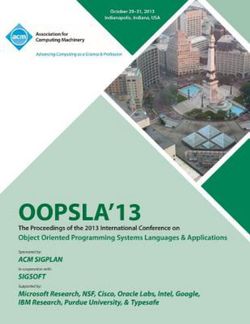 OOPSLA 13 Proceedings of the 2013 International Conferenceon Object Oriented Programming Systems Languages and Applications OOPSLA 13 Proceedings of the 2013 International Conferenceon Object Oriented Programming Systems Languages and Applications