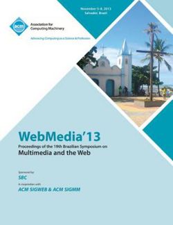Webmedia 13 Proceedings of the 19th Brazilian Symposium on Multimedia and the Web Webmedia 13 Proceedings of the 19th Brazilian Symposium on Multimedia and the Web