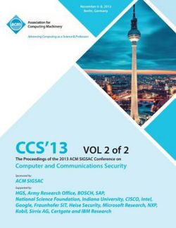 CCS 13 The Proceedings of the 2013 ACM SIGSAC Conference on Computer and Communications Security V2 CCS 13 The Proceedings of the 2013 ACM SIGSAC Conference on Computer and Communications Security V2
