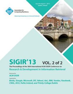Sigir 13 the Proceedings of the 36th International ACM Sigir Conference on Research & Development in Information Retrieval V2 Sigir 13 the Proceedings of the 36th International ACM Sigir Conference on Research & Development in Information Retrieval V2