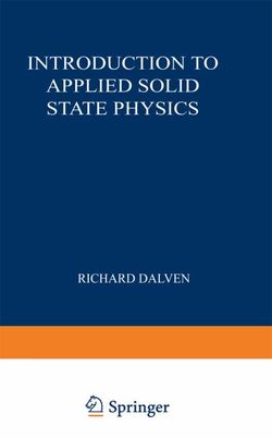 Introduction to Applied Solid State Physics Introduction to Applied Solid State Physics