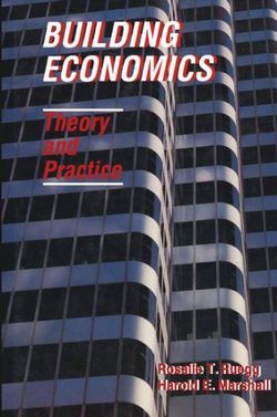 Building Economics: Theory and Practice Building Economics: Theory and Practice