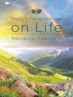 Mary's Perspectives on Life Mary's Perspectives on Life