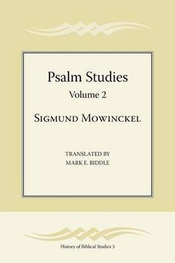 Psalm Studies, Volume 2 Psalm Studies, Volume 2