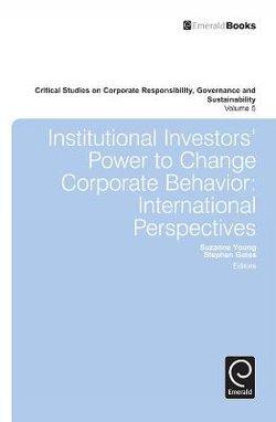 Institutional Investors' Power to Change Corporate Behavior Institutional Investors' Power to Change Corporate Behavior