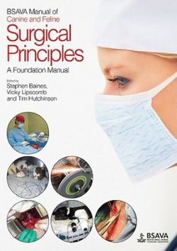 BSAVA Manual of Canine and Feline Surgical Principles BSAVA Manual of Canine and Feline Surgical Principles