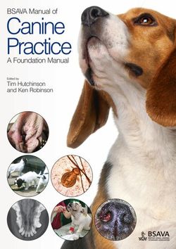 BSAVA Manual of Canine Practice BSAVA Manual of Canine Practice
