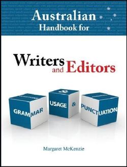 Australian Handbook for Writers and Editors Australian Handbook for Writers and Editors