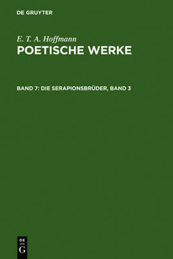Die Serapionsbr der, Band 3 Die Serapionsbr der, Band 3