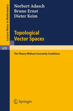 Topological Vector Spaces Topological Vector Spaces