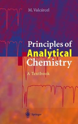 Principles of Analytical Chemistry Principles of Analytical Chemistry