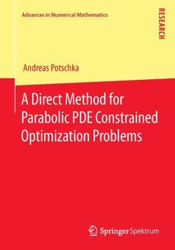 A Direct Method for Parabolic PDE Constrained Optimization Problems A Direct Method for Parabolic PDE Constrained Optimization Problems