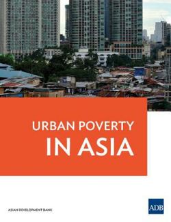 Urban Poverty in Asia Urban Poverty in Asia