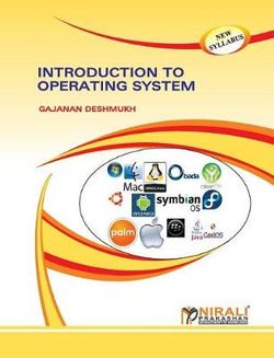 Introduction to Operating System Introduction to Operating System