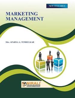 Marketing Management Marketing Management