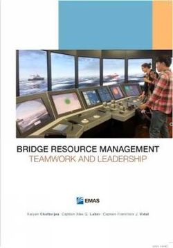 Bridge Resource Management : Teamwork and Leadership Bridge Resource Management : Teamwork and Leadership