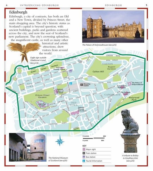 Edinburgh Eyewitness Pocket Map and Guide Angus & Robertson
